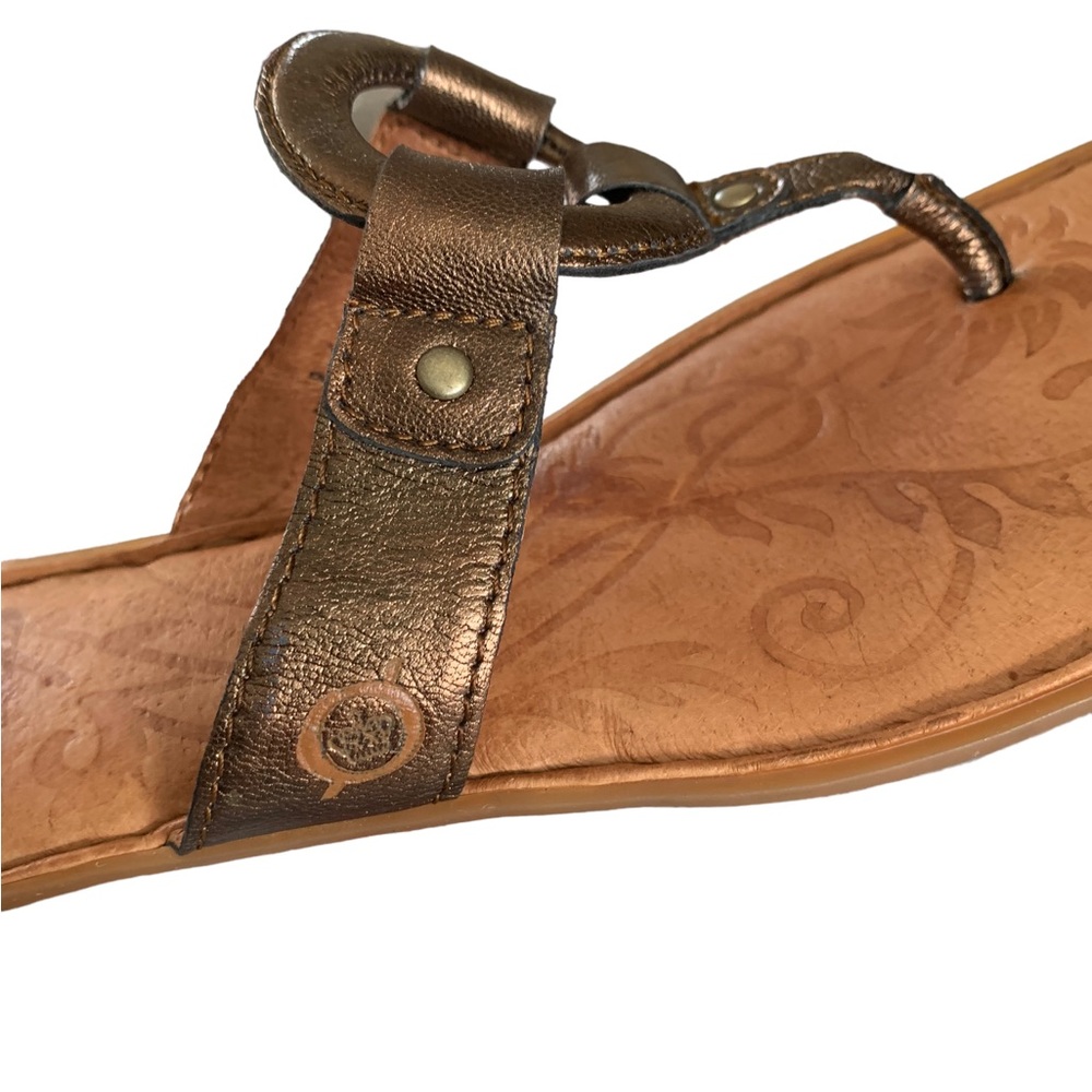 Born, Leather, Thong Flip Flop, Sandals, Copper Brown, W Size 9 very comfortable - Picture 5 of 8